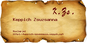 Keppich Zsuzsanna névjegykártya